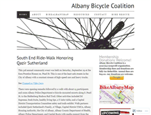 Tablet Screenshot of albanybicyclecoalition.com